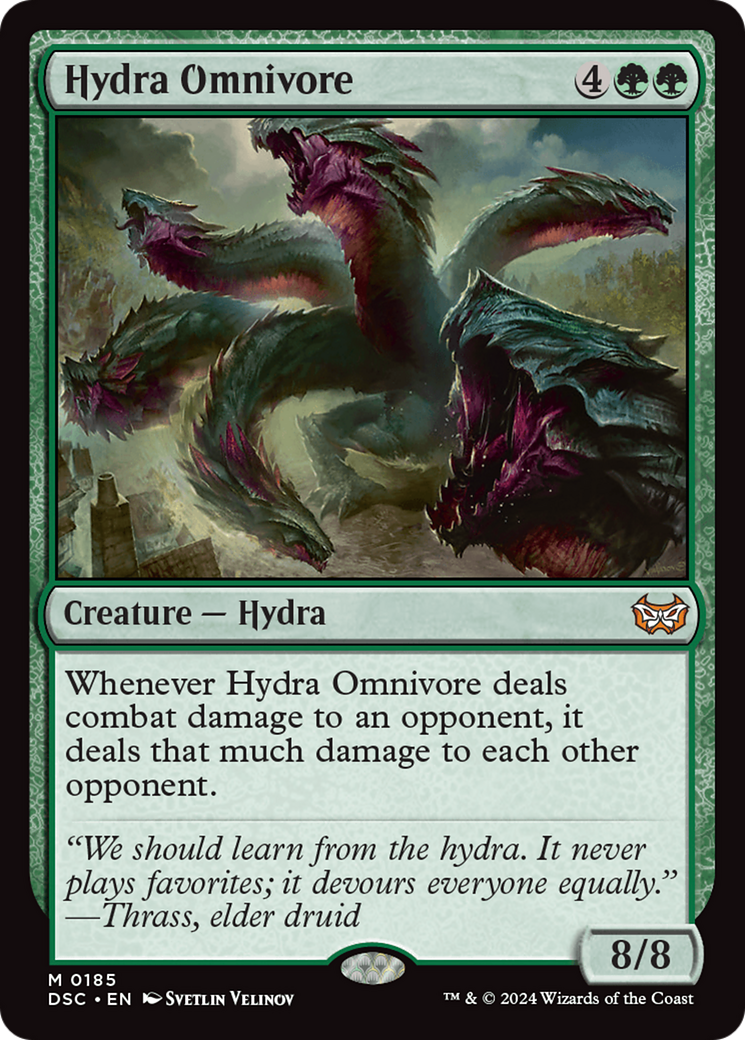 Hydra Omnivore (DSC-185) [Duskmourn: House of Horror Commander] MTG Single Wizards of the Coast