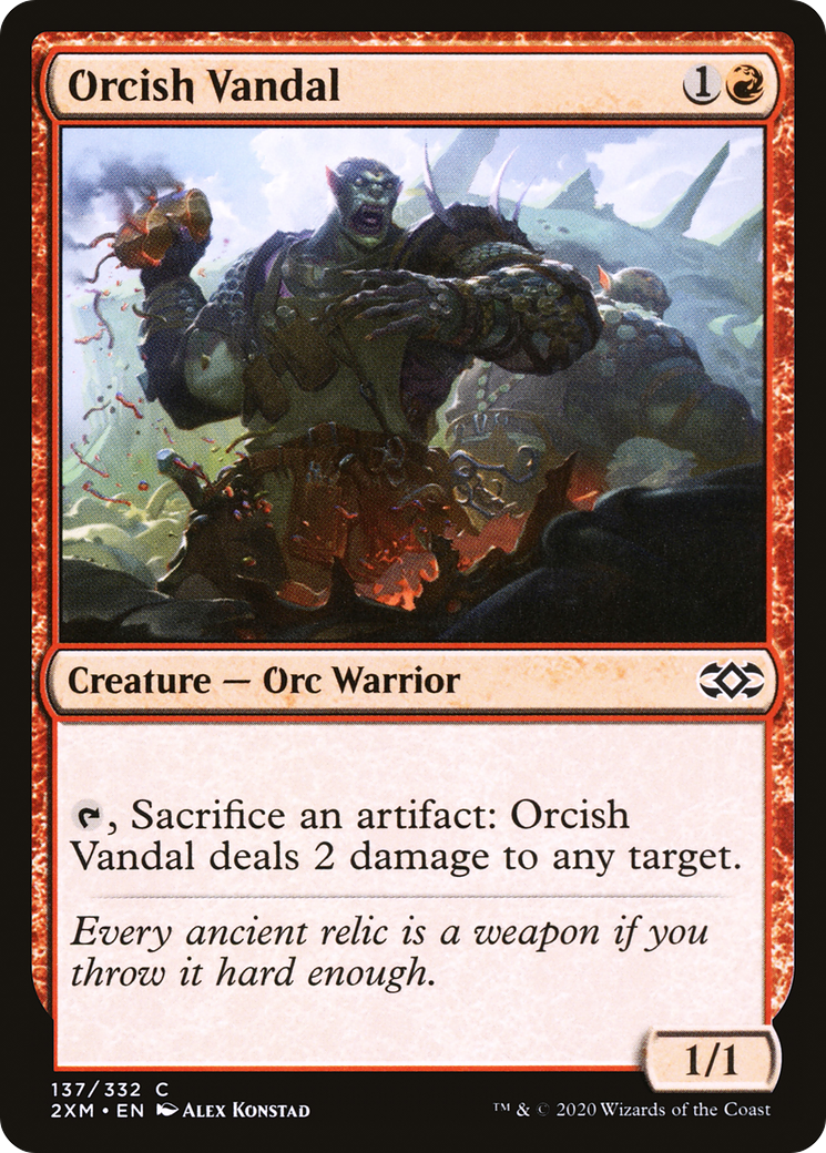 Orcish Vandal (2XM-137) [Double Masters] Foil MTG Single Wizards of the Coast