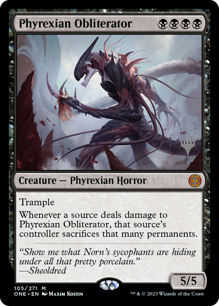 Phyrexian Obliterator (PPONE-105) [Phyrexia: All Will Be One Promos] Foil MTG Single Wizards of the Coast