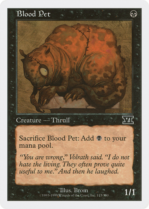 Blood Pet (6ED-115) [Classic Sixth Edition] MTG Single Wizards of the Coast