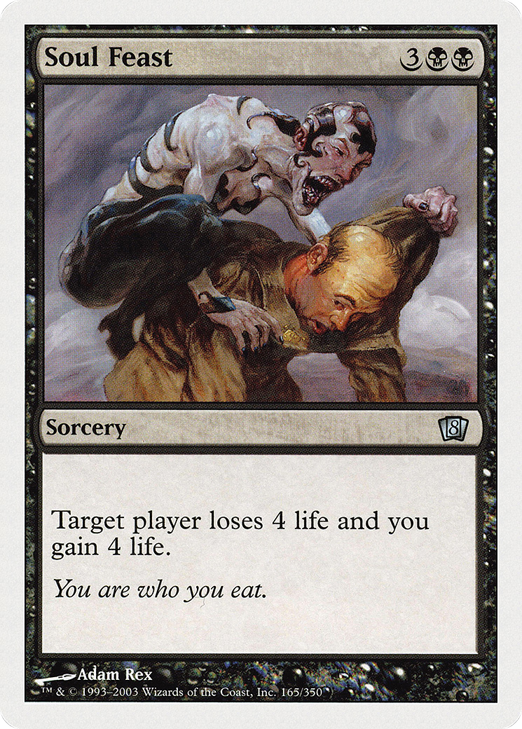 Soul Feast (8ED-165) [8th Edition] MTG Single Wizards of the Coast