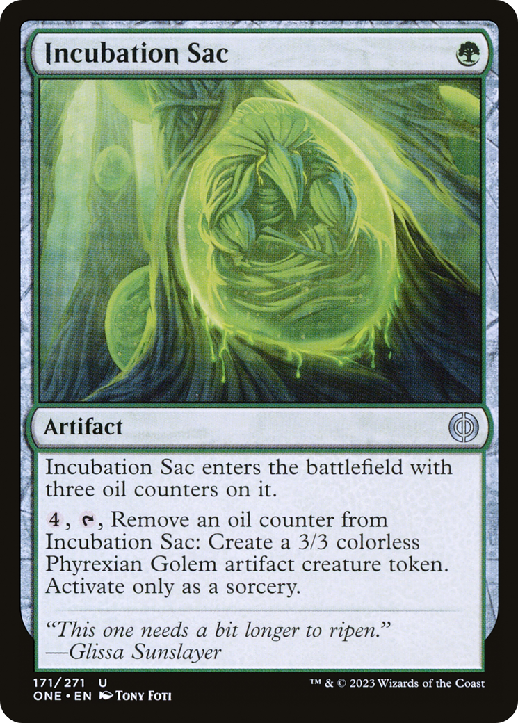 Incubation Sac (ONE-171) [Phyrexia: All Will Be One] Foil MTG Single Wizards of the Coast