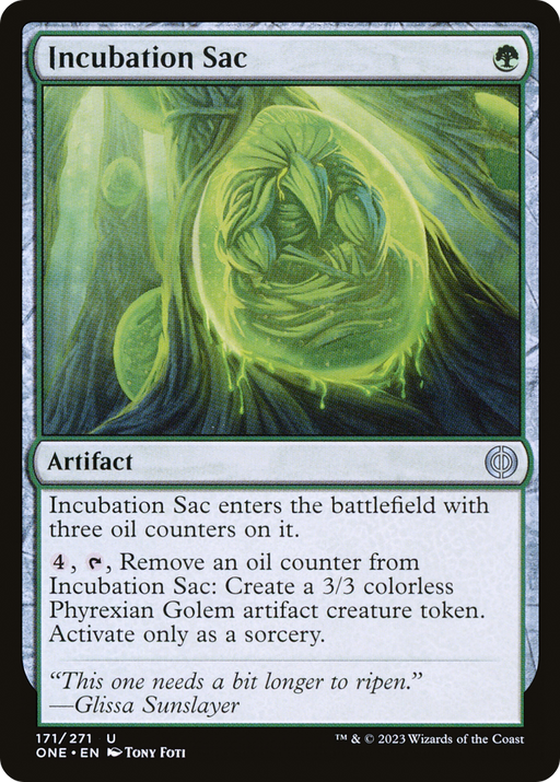Incubation Sac (ONE-171) [Phyrexia: All Will Be One] MTG Single Wizards of the Coast