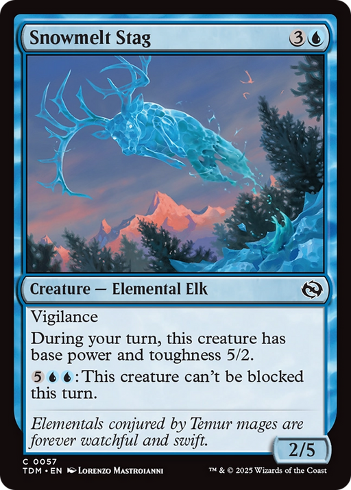 Snowmelt Stag (TDM-057) [Tarkir: Dragonstorm] MTG Single Wizards of the Coast