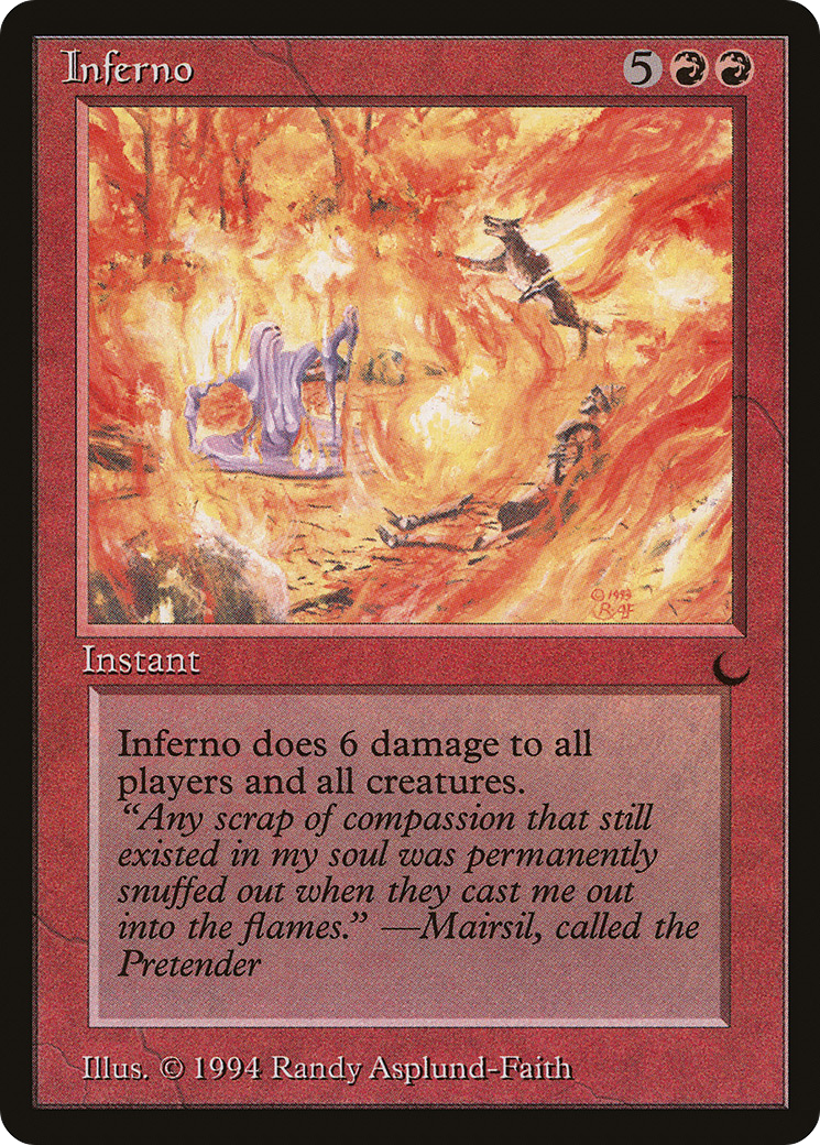 Inferno (DRK-) [Oldschool] The Dark MTG Single Wizards of the Coast