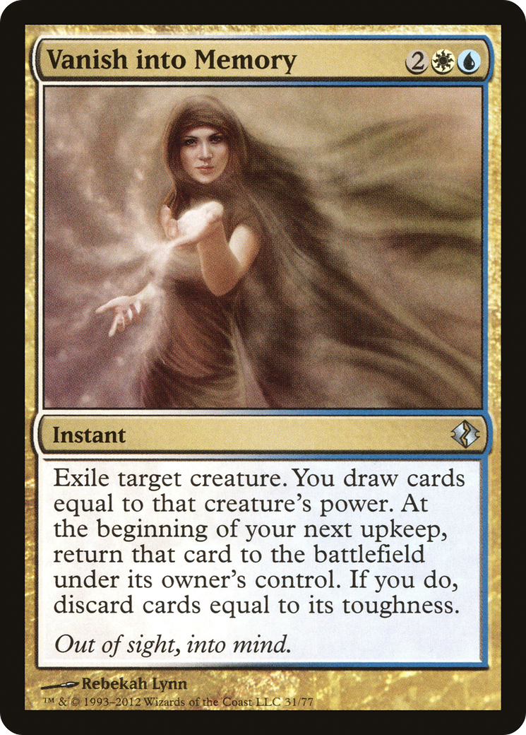 Vanish into Memory (DDI-031) [Misc] Duel Decks: Venser vs. Koth MTG Single Wizards of the Coast