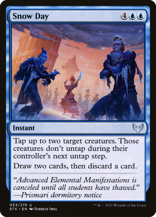 Snow Day (STX-053) [Strixhaven: School of Mages] Foil MTG Single Wizards of the Coast