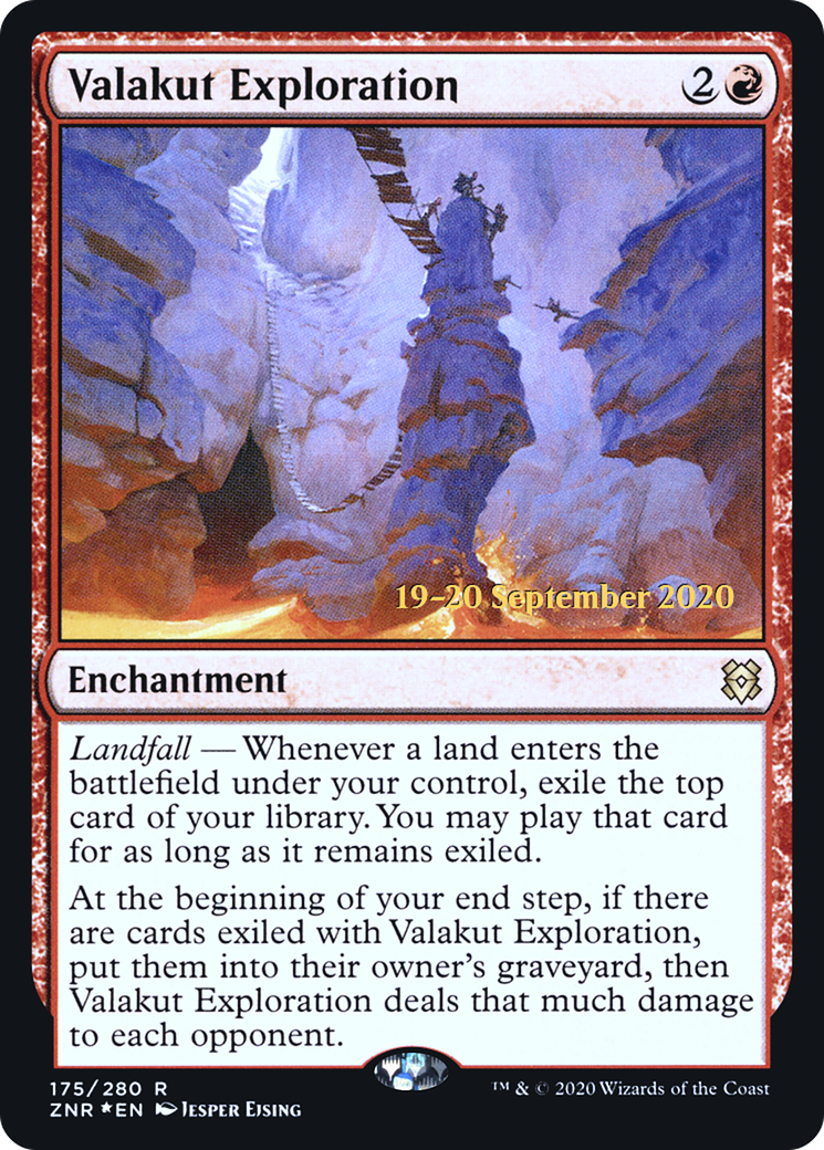 Valakut Exploration (PRE-175) [Zendikar Rising Promos] Foil MTG Single Wizards of the Coast