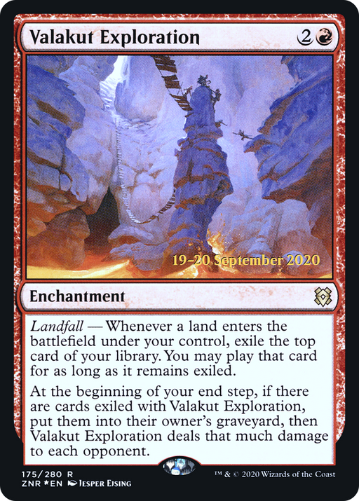 Valakut Exploration (PRE-175) [Zendikar Rising Promos] Foil MTG Single Wizards of the Coast
