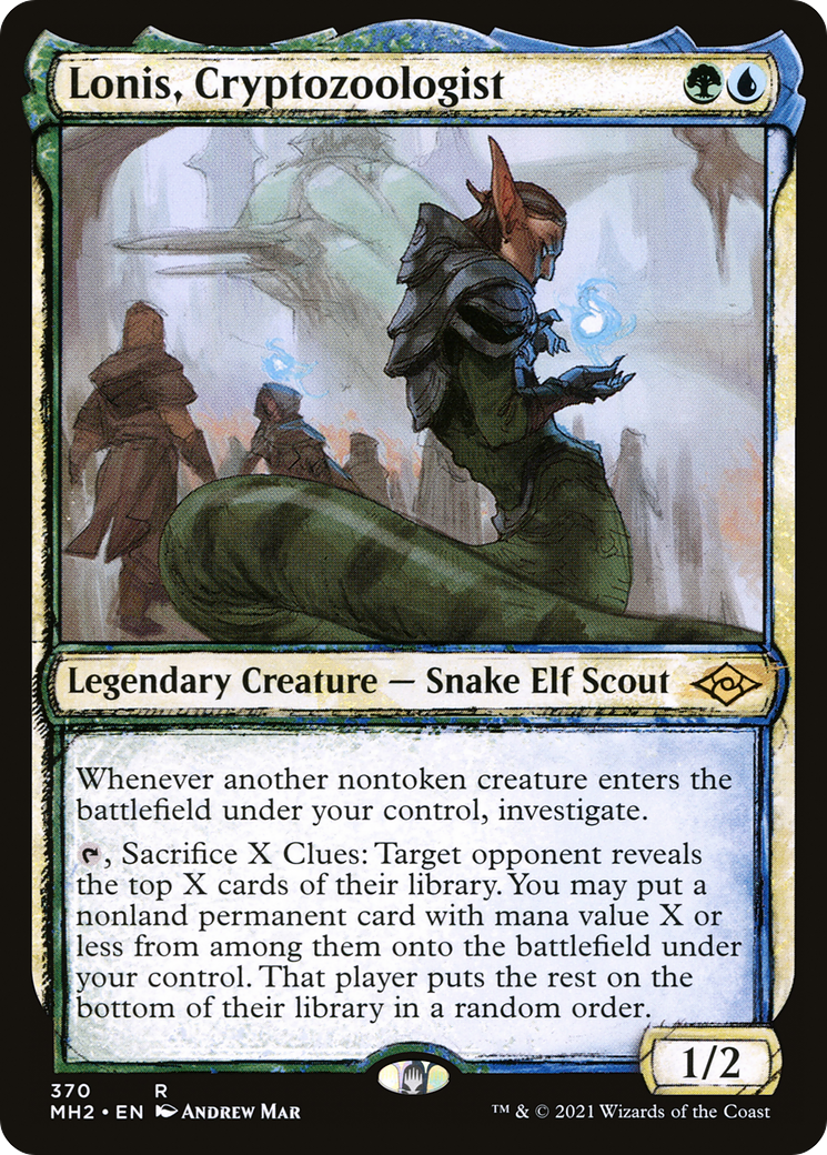 Lonis, Cryptozoologist (MH2-370) [Modern Horizons 2] (Showcase) MTG Single Modern Horizons 2