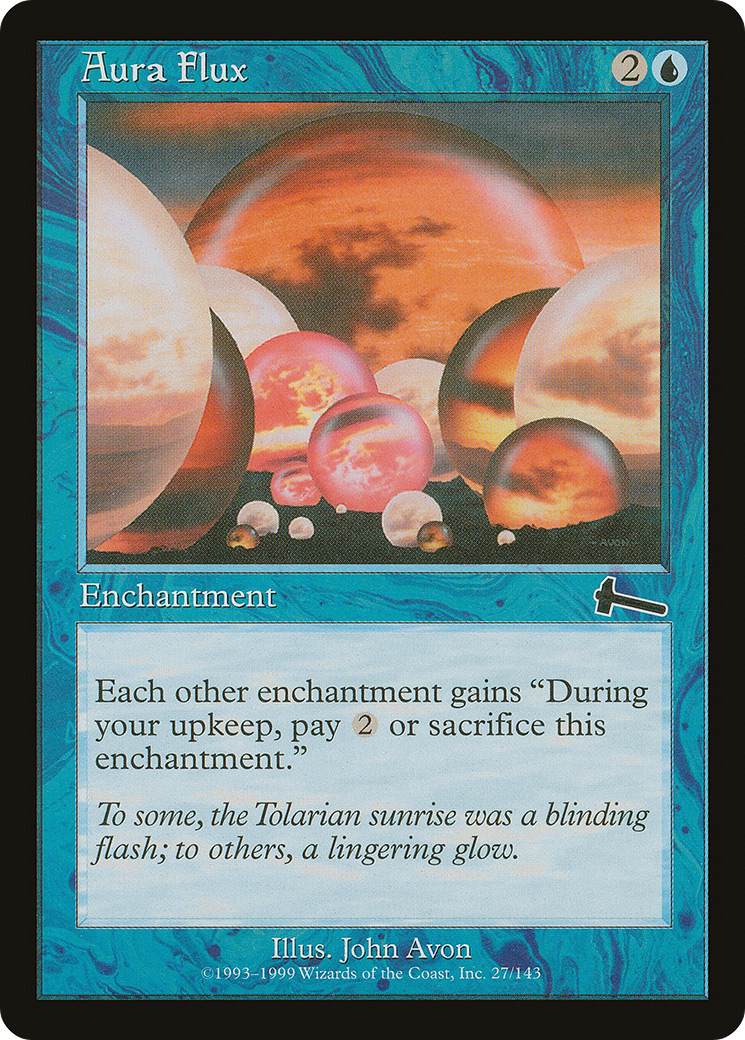 Aura Flux (ULG-027) [Urza's Legacy] MTG Single Wizards of the Coast