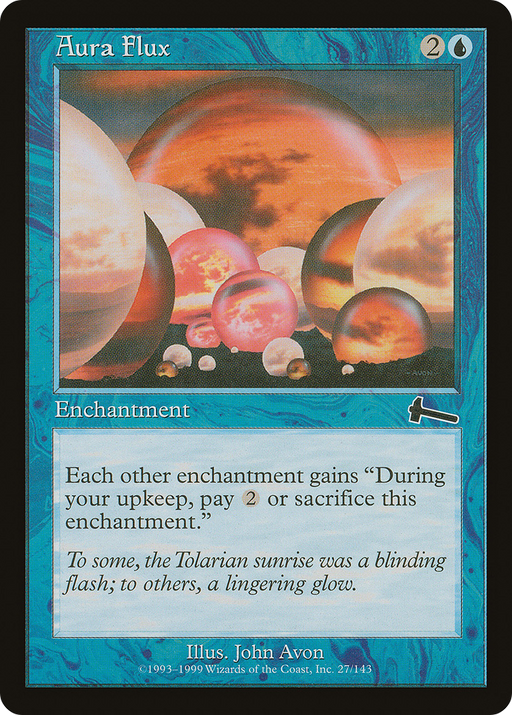 Aura Flux (ULG-027) [Urza's Legacy] MTG Single Wizards of the Coast