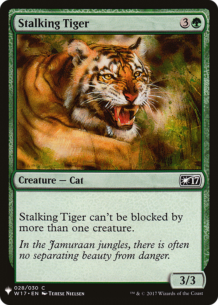 Stalking Tiger (LIST-W17-28) [Mystery Booster] The List MTG Single Wizards of the Coast