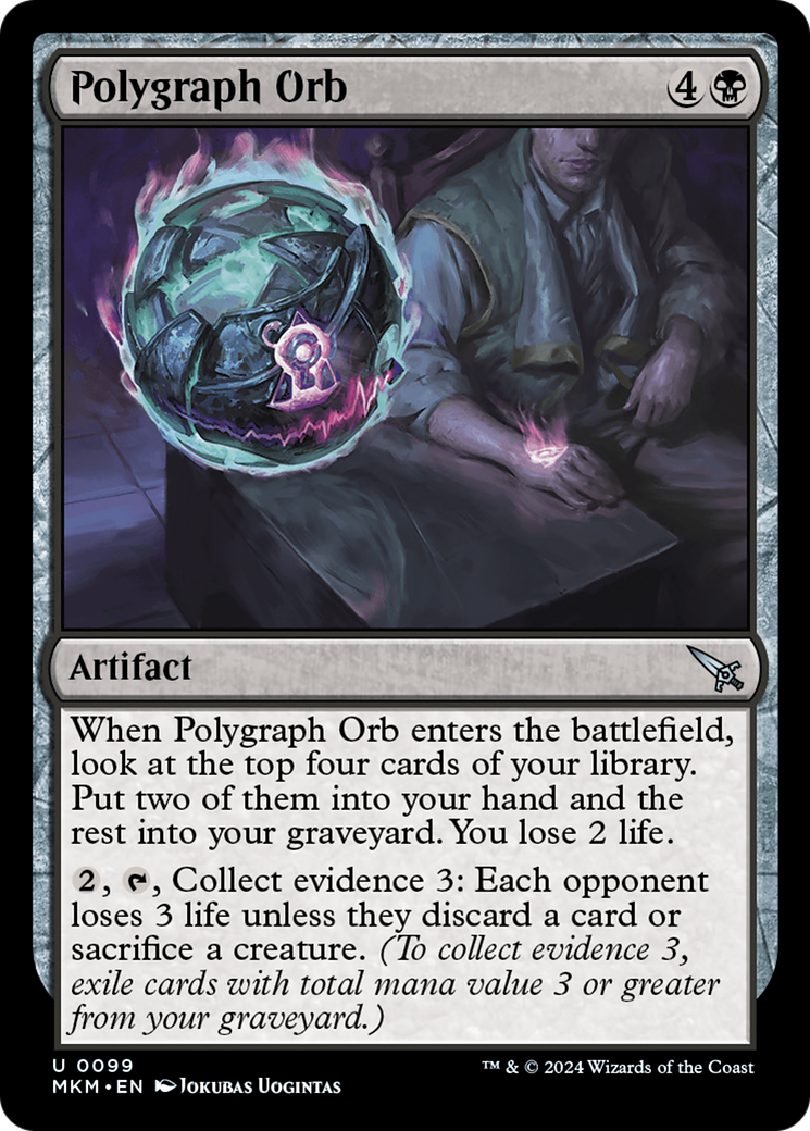 Polygraph Orb (MKM-099) [Murders at Karlov Manor] Foil MTG Single Murders at Karlov Manor