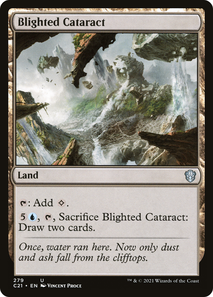 Blighted Cataract (C21-279) [Commander 2021] MTG Single Wizards of the Coast