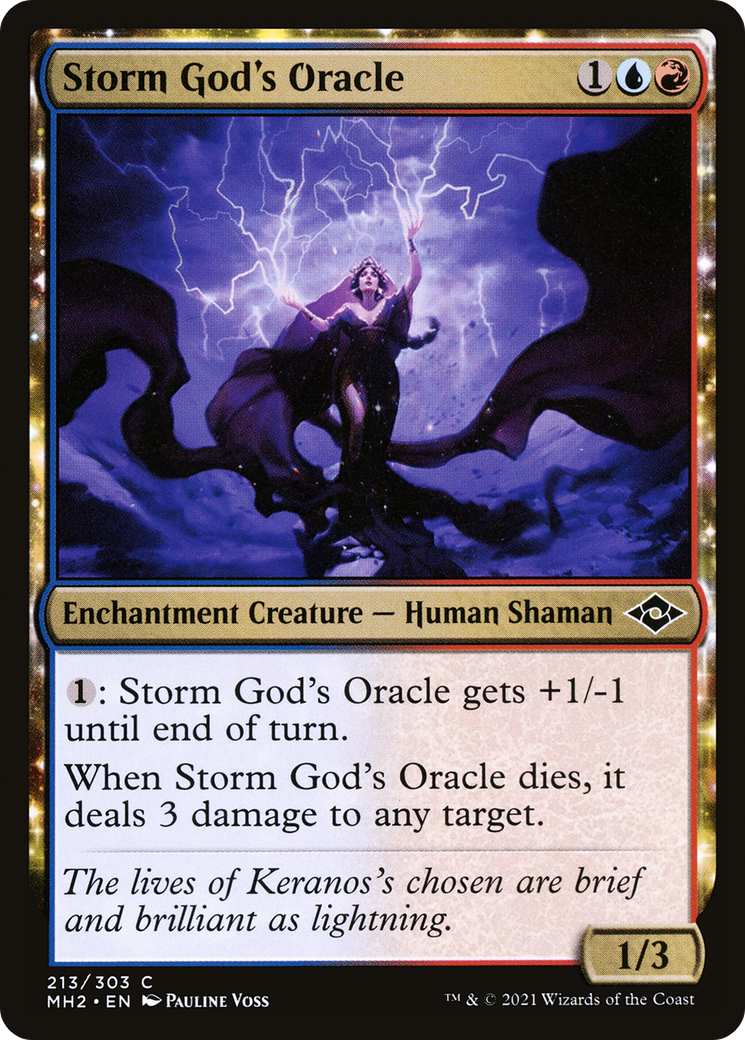 Storm God's Oracle (MH2-213) [Modern Horizons 2] Foil MTG Single Modern Horizons 2
