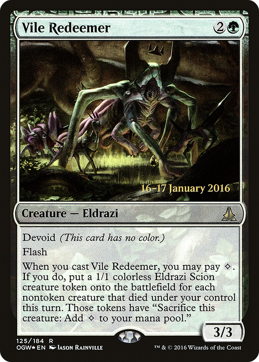 Vile Redeemer (PRE-125) [Oath of the Gatewatch Promos] Foil MTG Single Wizards of the Coast