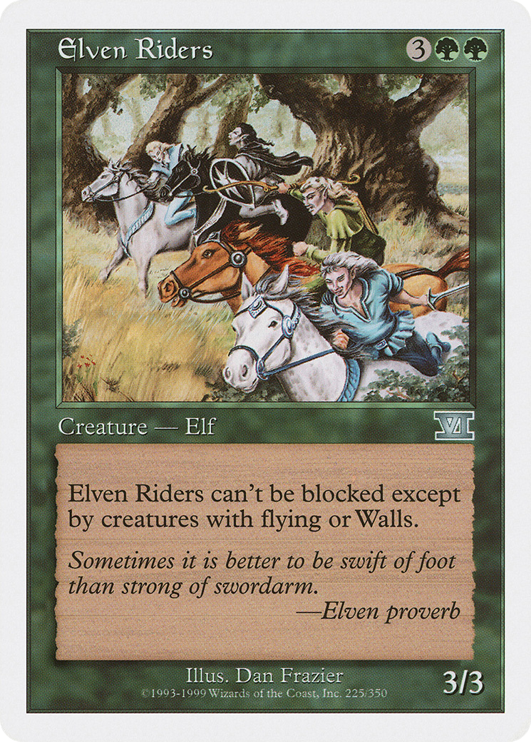 Elven Riders (6ED-225) [Classic Sixth Edition] MTG Single Wizards of the Coast