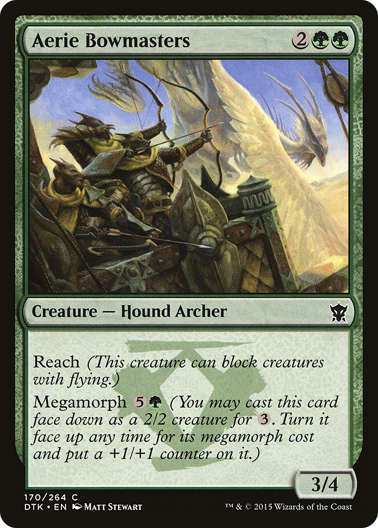 Aerie Bowmasters (DTK-170) [Dragons of Tarkir] MTG Single Wizards of the Coast