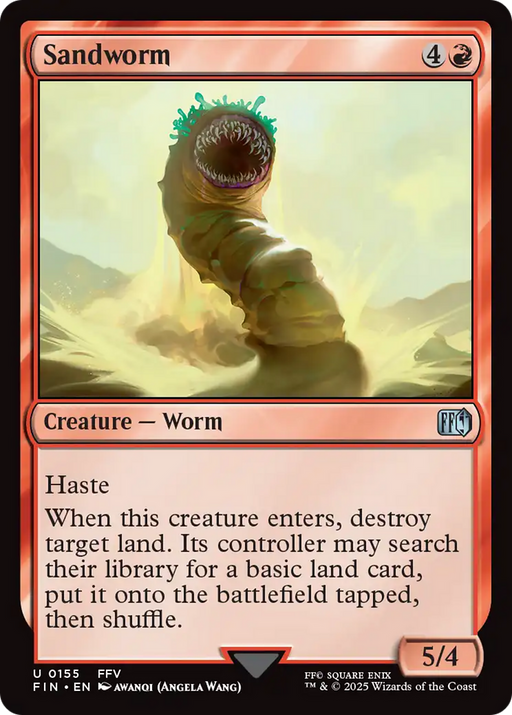 Sandworm (FIN-155) [FINAL FANTASY] Foil MTG Single Wizards of the Coast