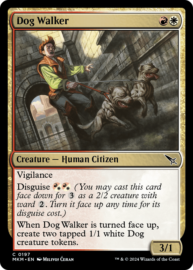 Dog Walker (MKM-197) [Murders at Karlov Manor] MTG Single Wizards of the Coast