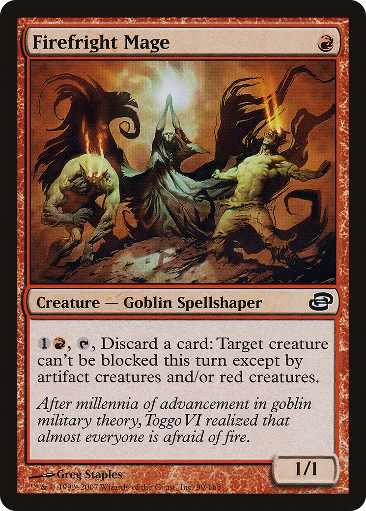 Firefright Mage (PLC-099) [Planar Chaos] MTG Single Wizards of the Coast