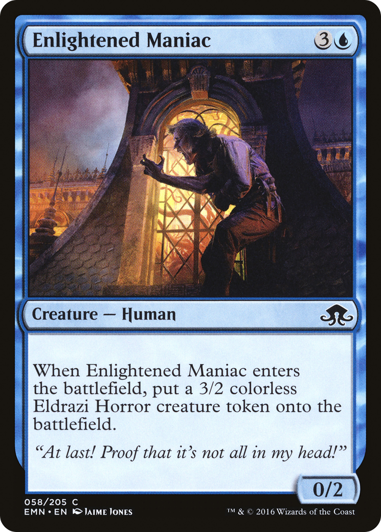 Enlightened Maniac (EMN-058) [Eldritch Moon] Foil MTG Single Wizards of the Coast