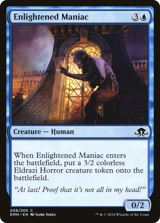 Enlightened Maniac (EMN-058) [Eldritch Moon] MTG Single Wizards of the Coast