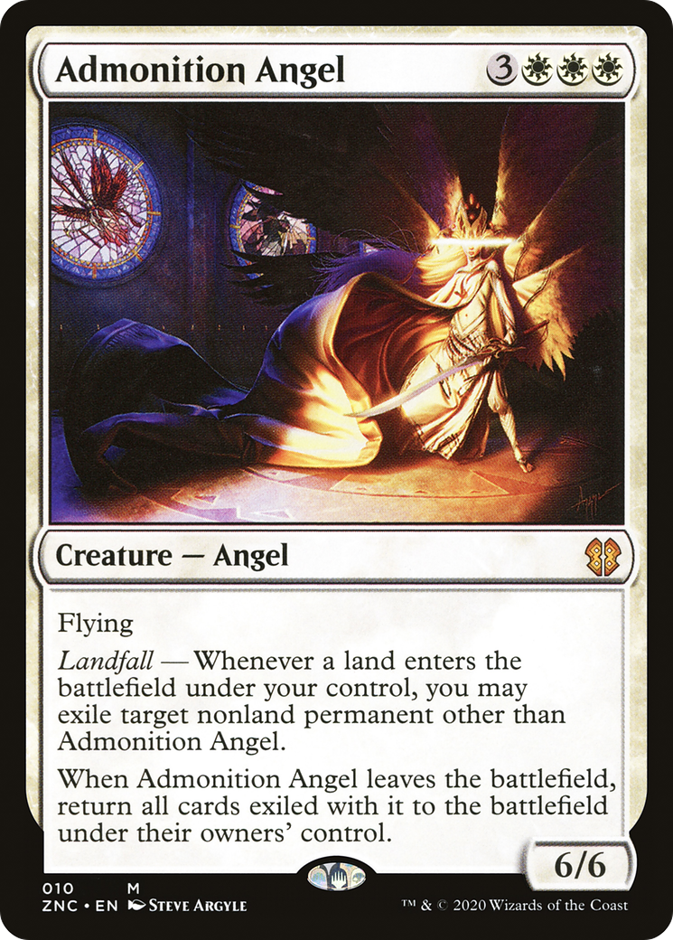 Admonition Angel [Zendikar Rising Commander] MTG Single Magic: The Gathering