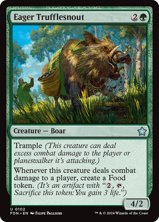 Eager Trufflesnout (FDN-102) [Foundations] Foil MTG Single Wizards of the Coast