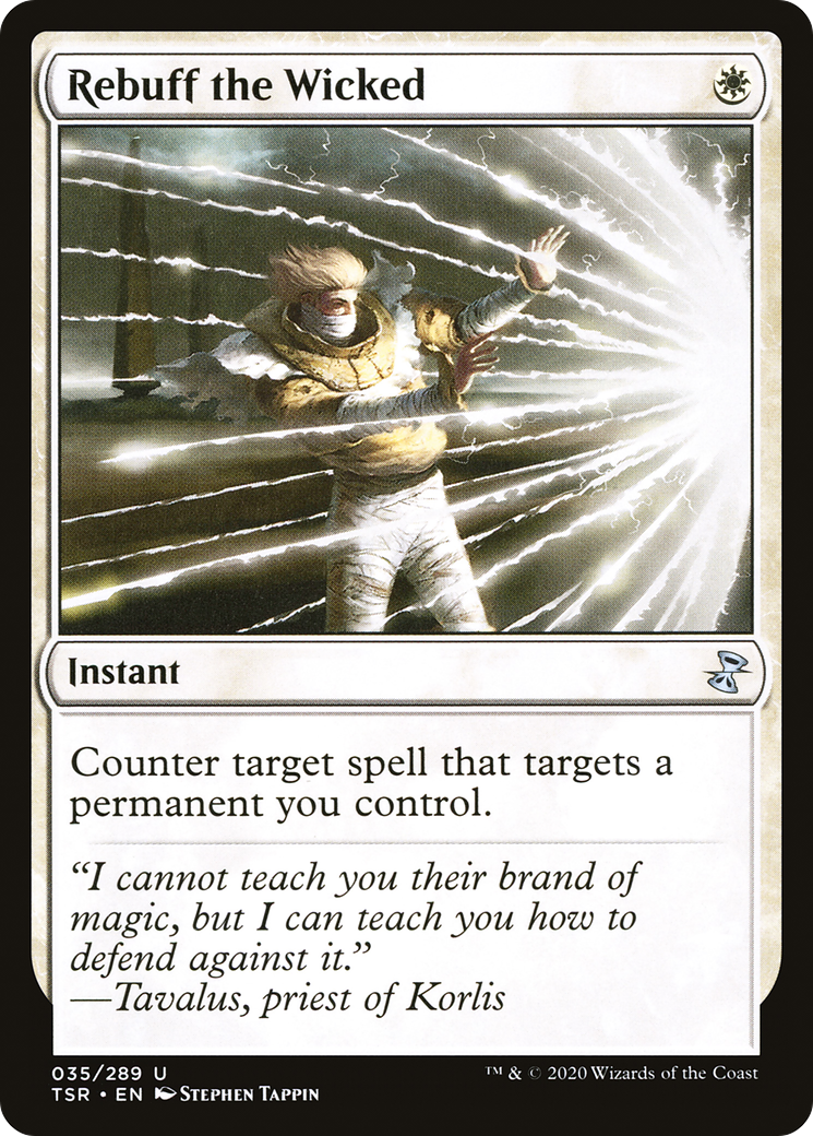 Rebuff the Wicked (TSR-035) [Time Spiral Remastered] MTG Single Wizards of the Coast
