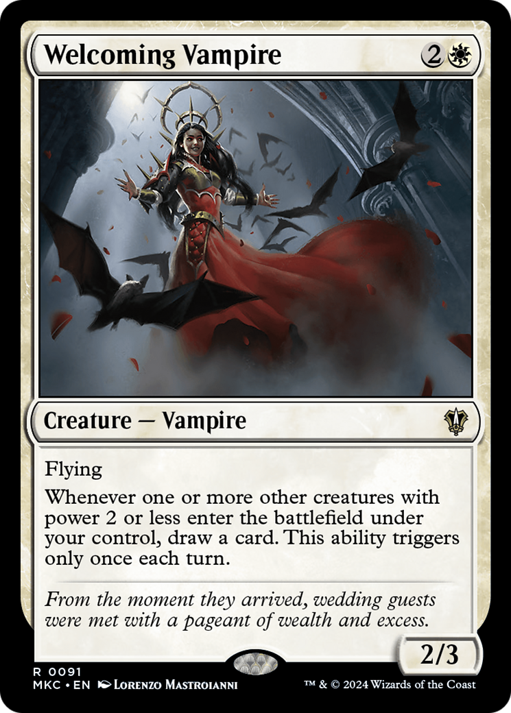 Welcoming Vampire (MKC-091) [Murders at Karlov Manor Commander] MTG Single Wizards of the Coast