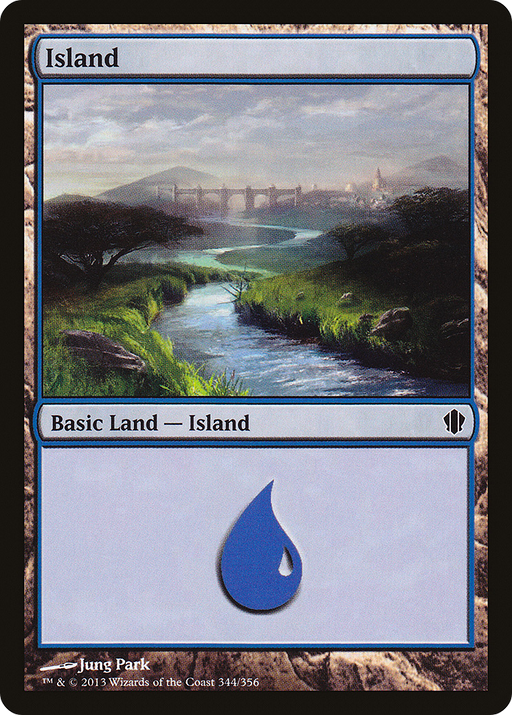 Island (344) (C13-344) [Commander 2013] MTG Single Wizards of the Coast