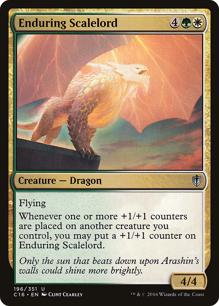 Enduring Scalelord (C16-196) [Commander 2016] MTG Single Wizards of the Coast