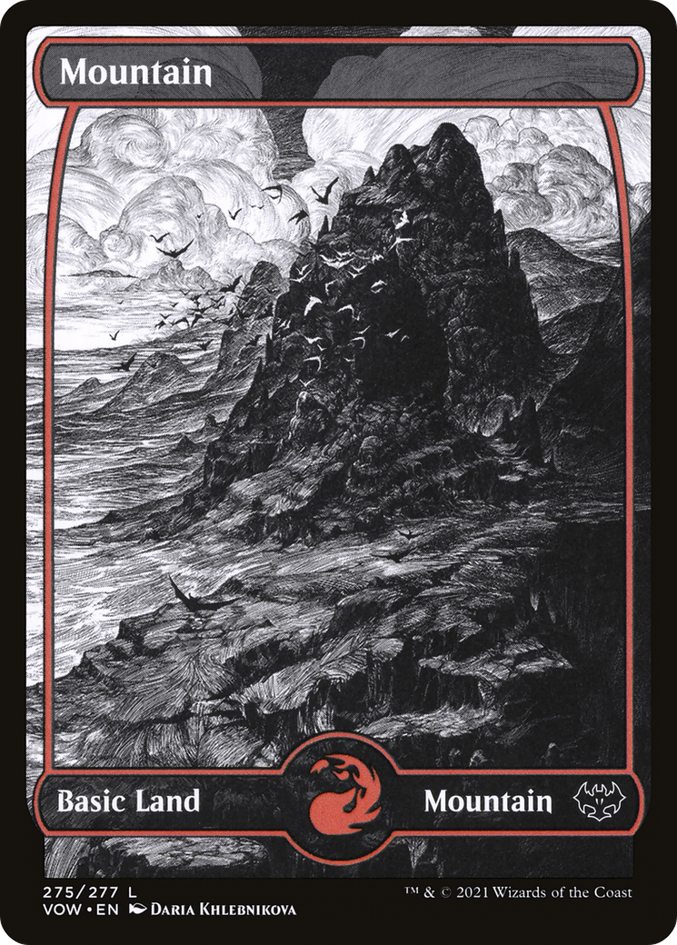 Mountain (VOW-275) [Innistrad: Crimson Vow] (Showcase) Foil MTG Single Wizards of the Coast