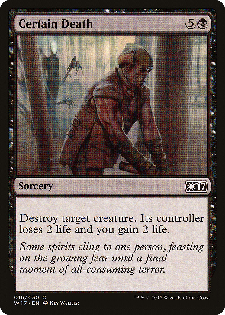 Certain Death (W17-016) [Misc] Welcome Deck 2017 MTG Single Wizards of the Coast