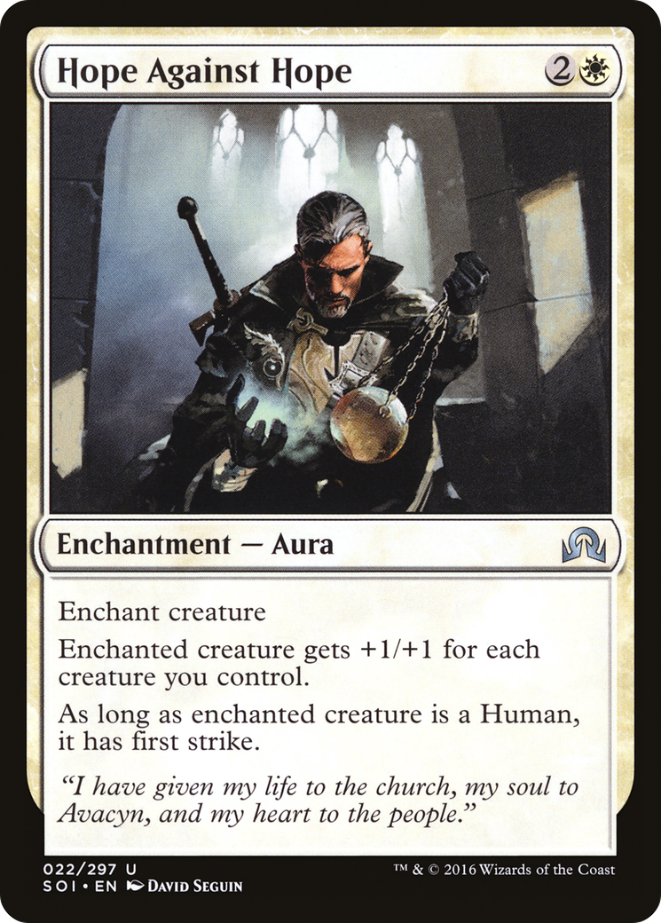 Hope Against Hope (SOI-022) [Shadows over Innistrad] MTG Single Wizards of the Coast