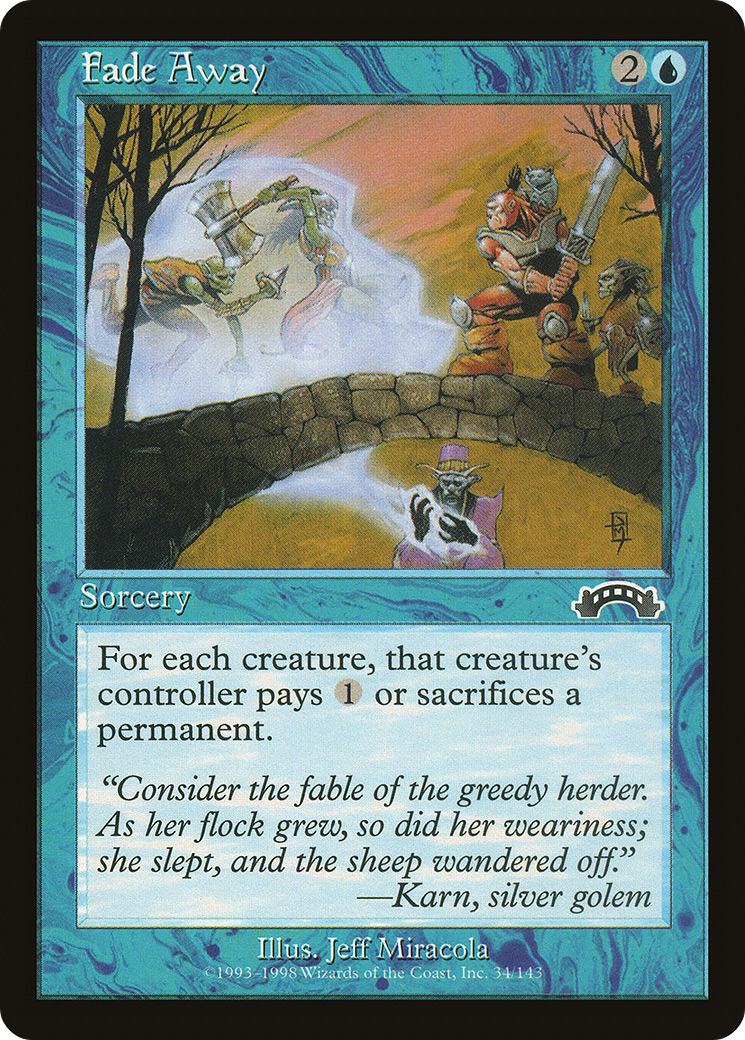 Fade Away (EXO-034) [Exodus] MTG Single Wizards of the Coast