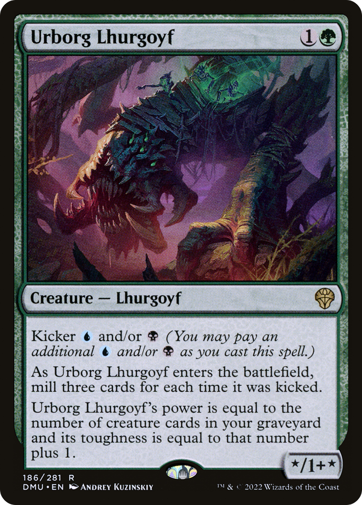 Urborg Lhurgoyf (DMU-186) [Dominaria United] Foil MTG Single Wizards of the Coast