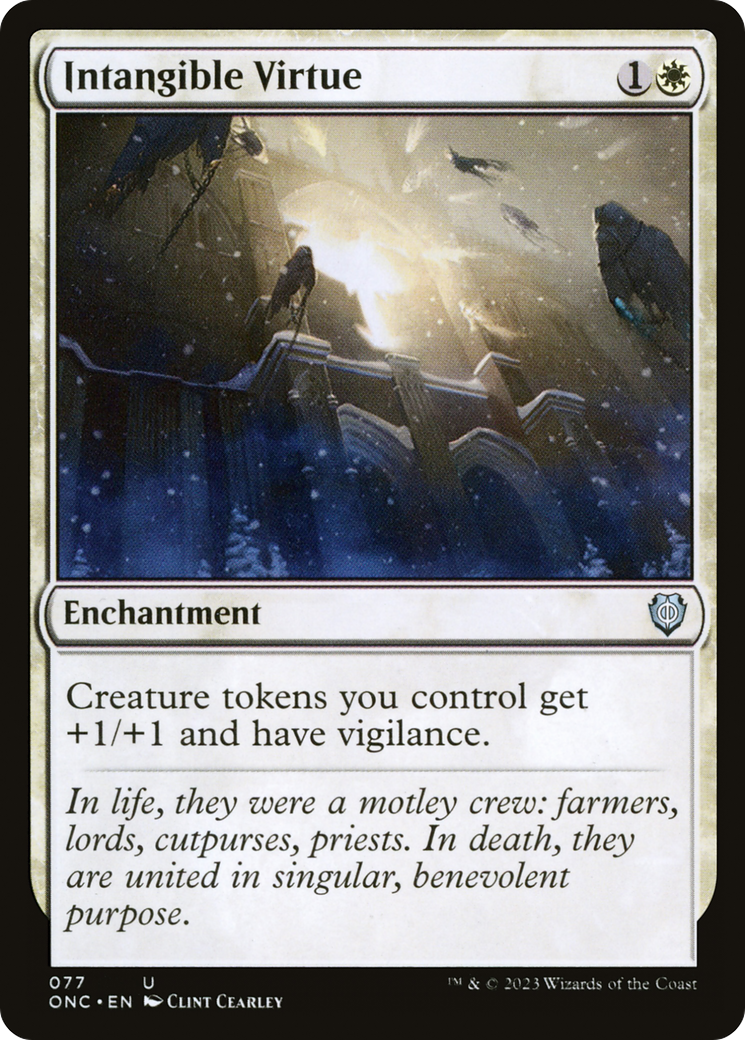 Intangible Virtue (ONC-077) [Phyrexia: All Will Be One Commander] MTG Single Wizards of the Coast