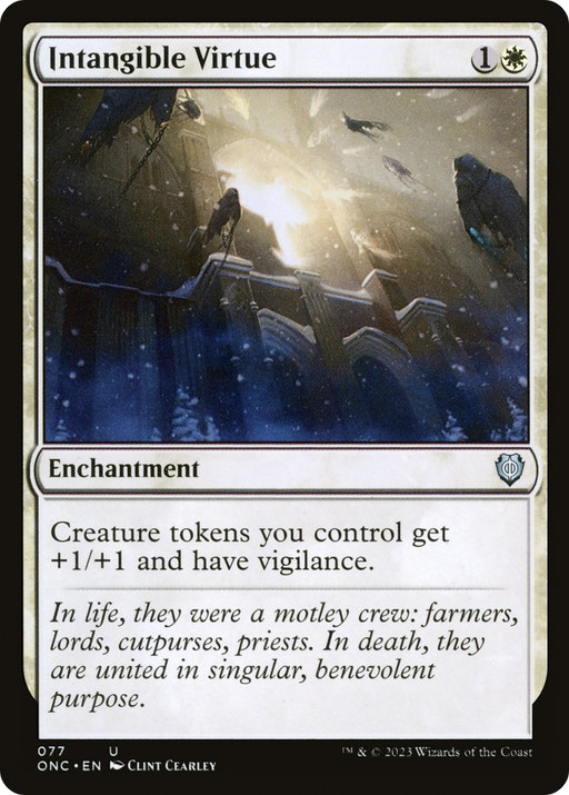 Intangible Virtue (ONC-077) [Phyrexia: All Will Be One Commander] MTG Single Wizards of the Coast