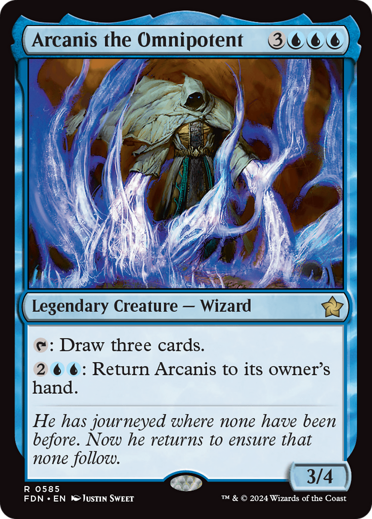 Arcanis the Omnipotent (FDN-585) [Foundations] MTG Single Wizards of the Coast
