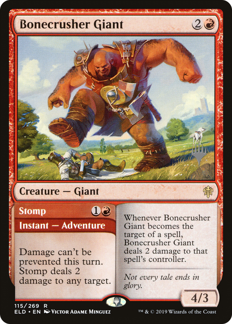 Bonecrusher Giant (PPELD-115) [Throne of Eldraine Promos] MTG Single Wizards of the Coast