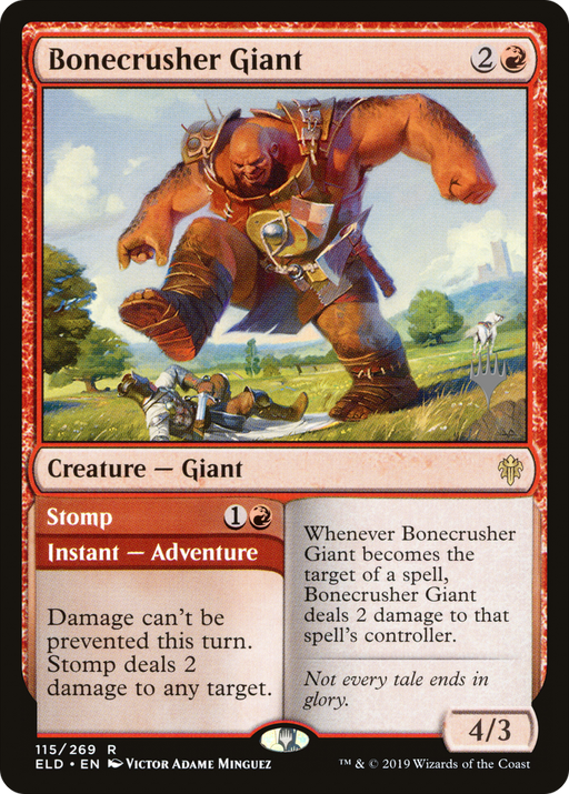 Bonecrusher Giant (PPELD-115) [Throne of Eldraine Promos] Foil MTG Single Wizards of the Coast