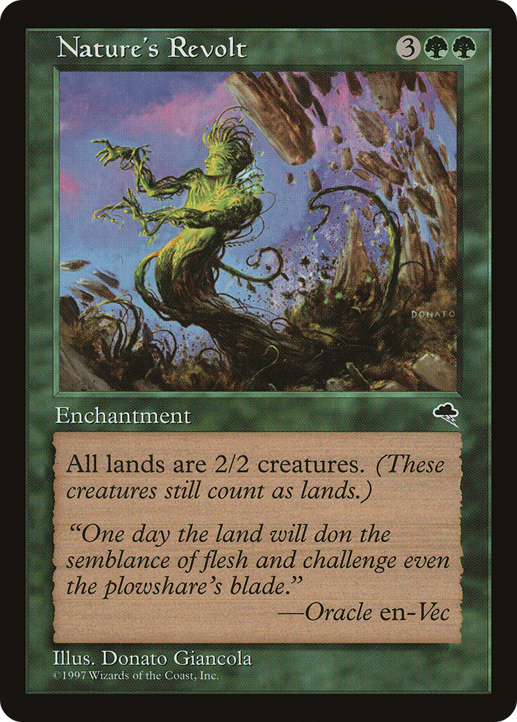 Nature's Revolt (TMP-240) [Tempest] MTG Single Wizards of the Coast