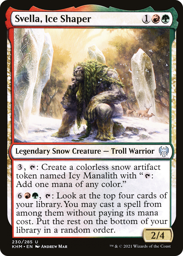 Svella, Ice Shaper (KHM-230) [Kaldheim] MTG Single Wizards of the Coast