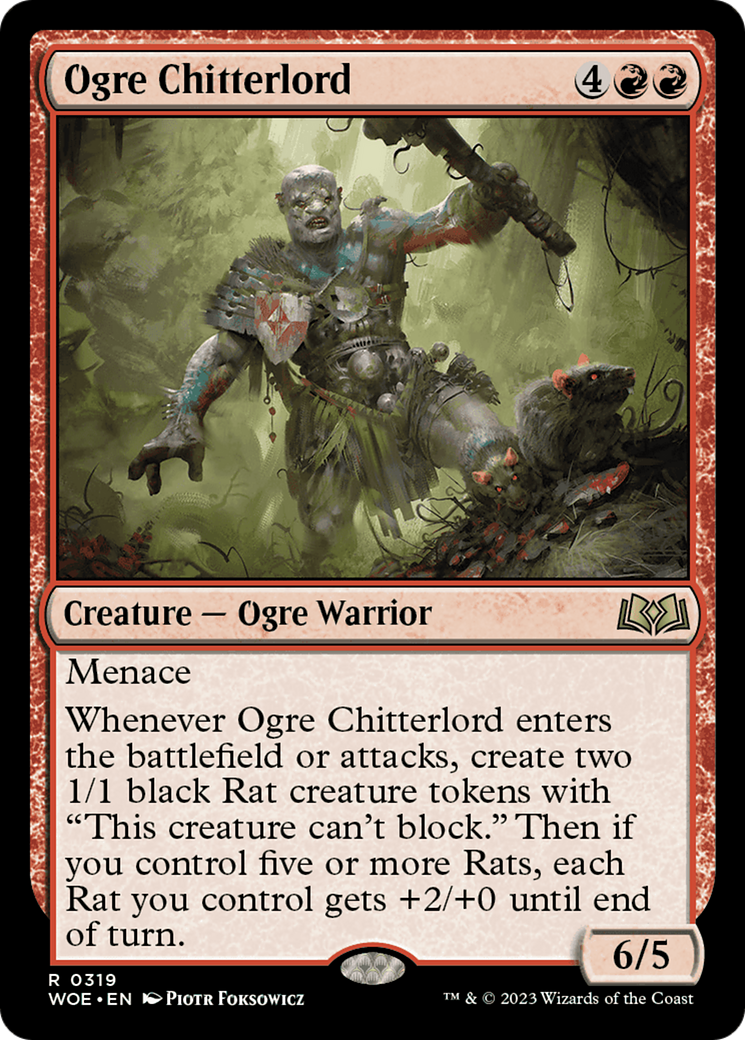 Ogre Chitterlord (WOE-319) [Wilds of Eldraine] MTG Single Wizards of the Coast