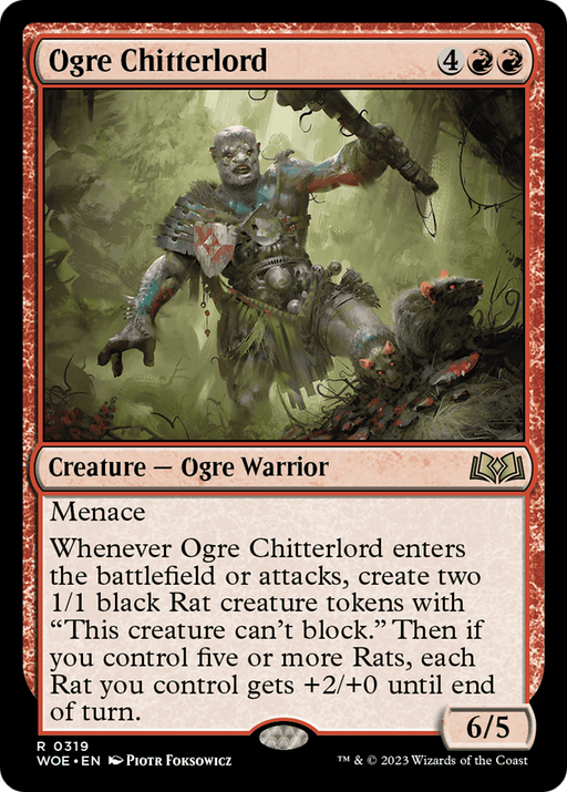 Ogre Chitterlord (WOE-319) [Wilds of Eldraine] Foil MTG Single Wizards of the Coast