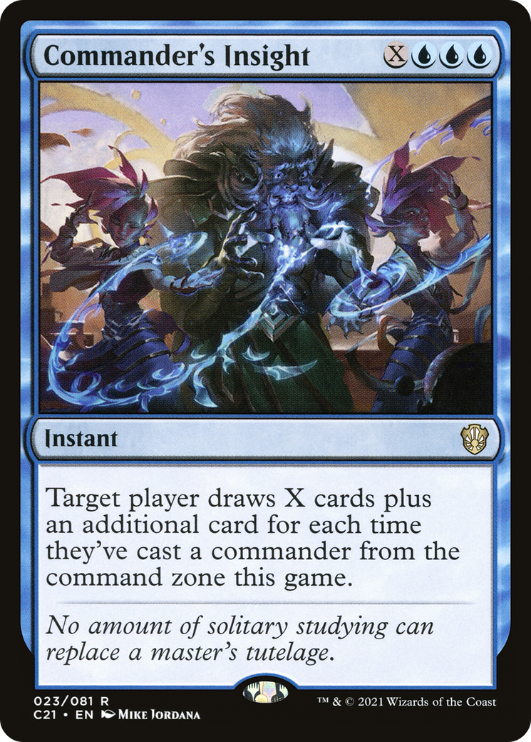 Commander's Insight (C21-023) [Commander 2021] MTG Single Wizards of the Coast