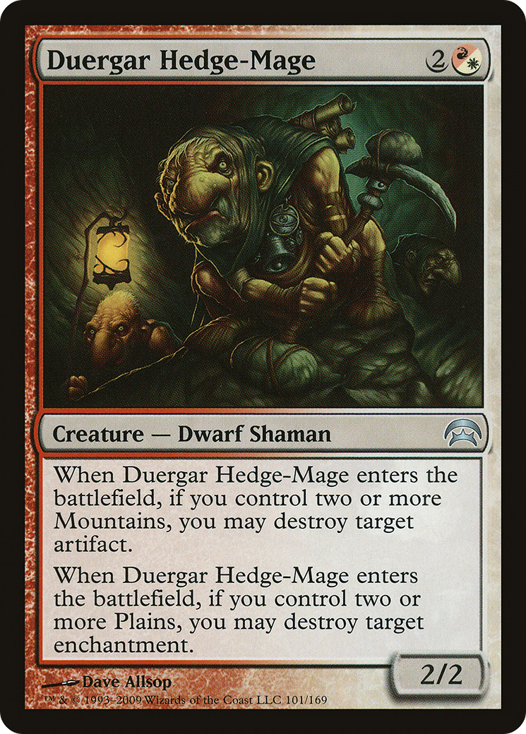 Duergar Hedge-Mage (HOP-101) [Misc] Planechase MTG Single Wizards of the Coast